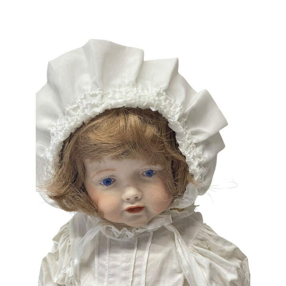 JDK Kestner Reproduction Hilda Doll Head W/ 1970’s Seeley Body Blue Eyes VTG - Picture 2 of 16